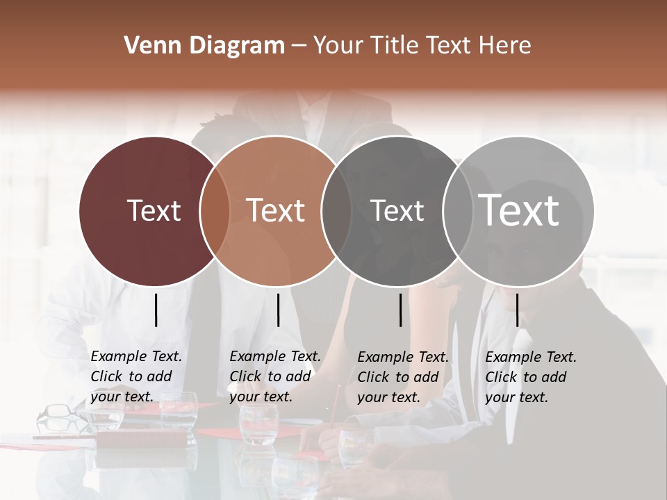 International Business Team Smiling At The Camera In Office PowerPoint Template