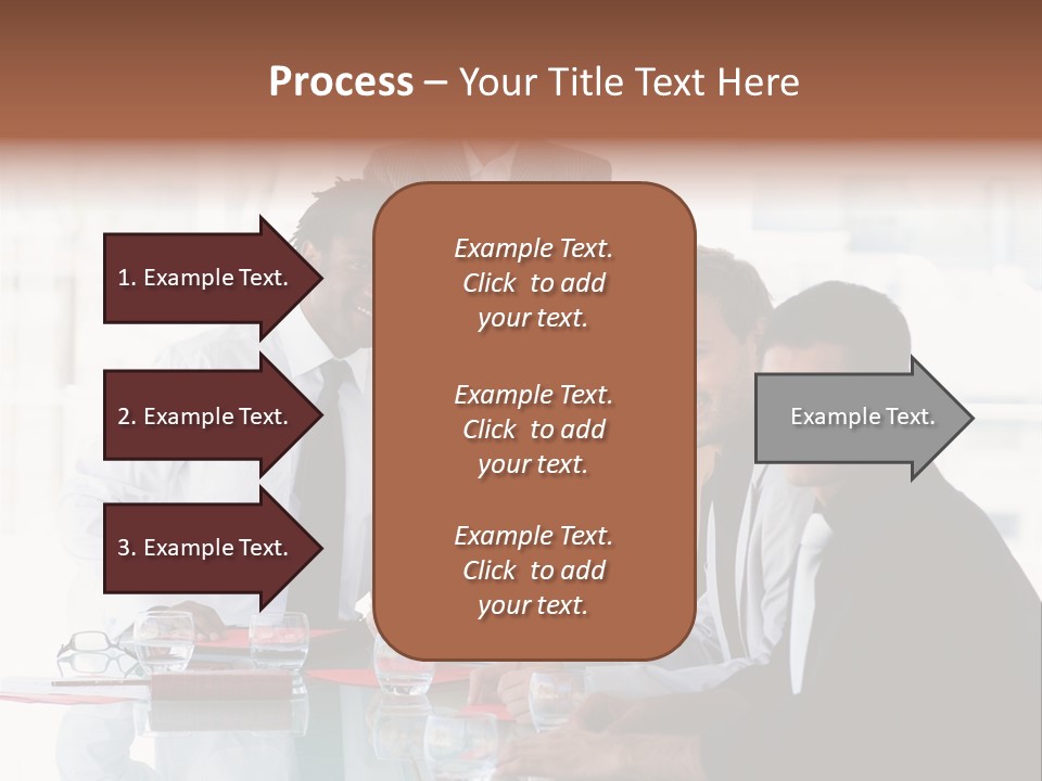 International Business Team Smiling At The Camera In Office PowerPoint Template