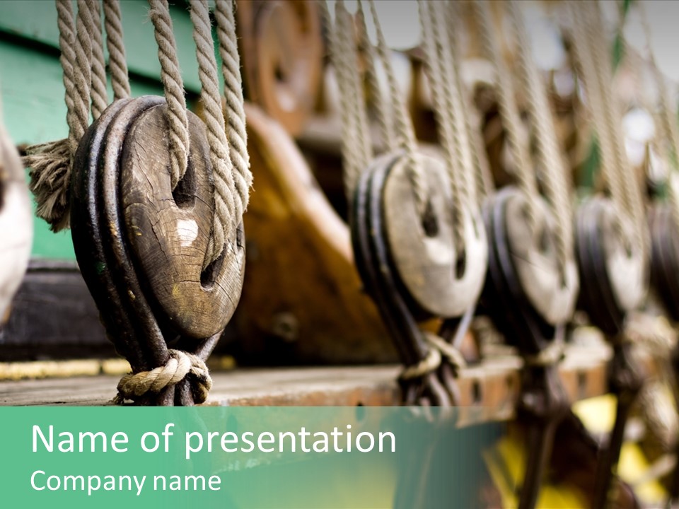 Ships Rope PowerPoint Template