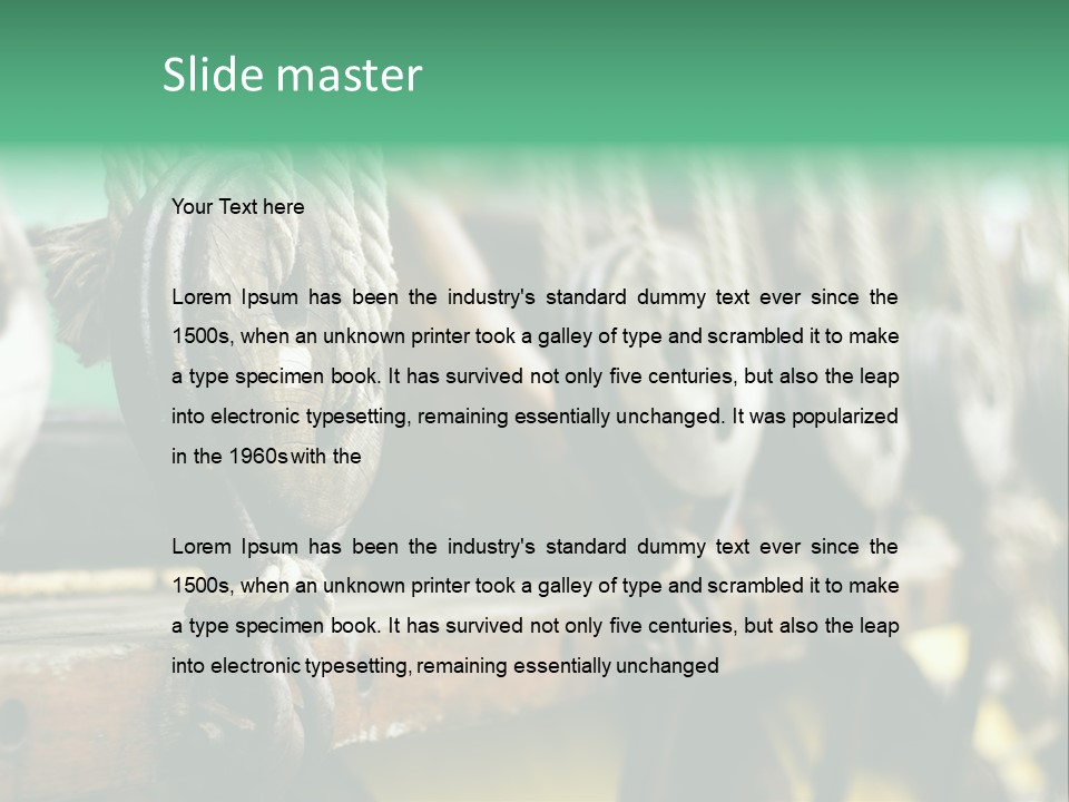 Ships Rope PowerPoint Template