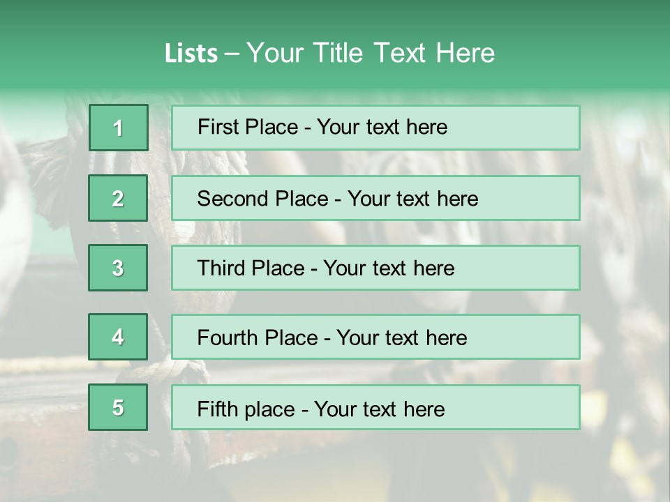 Ships Rope PowerPoint Template