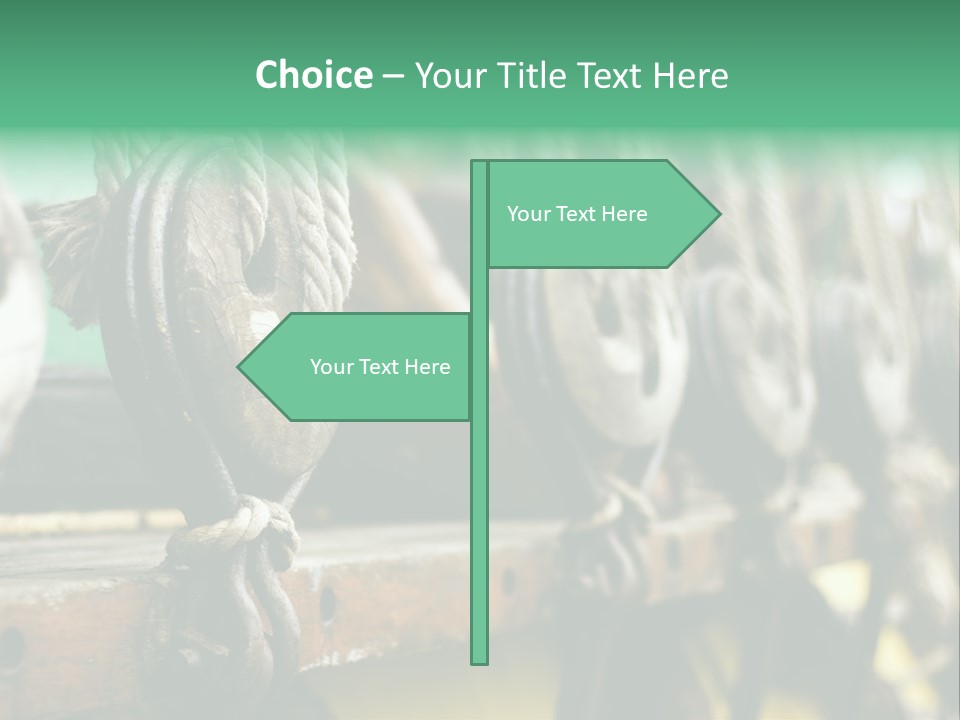 Ships Rope PowerPoint Template