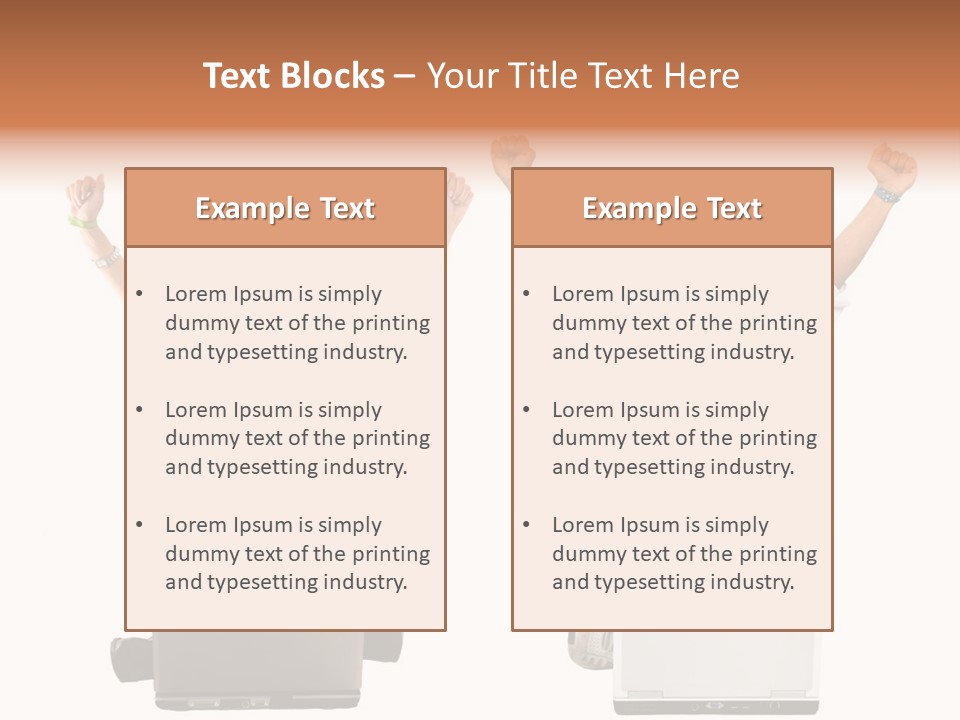 A Man And A Woman Sitting On A Laptop PowerPoint Template