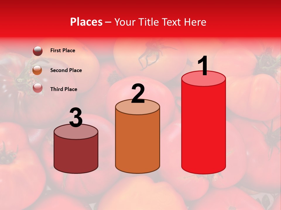 Red And Yellow Heirloom Tomatoes PowerPoint Template