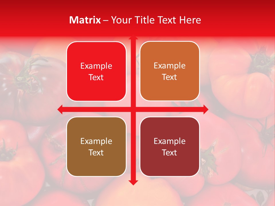 Red And Yellow Heirloom Tomatoes PowerPoint Template