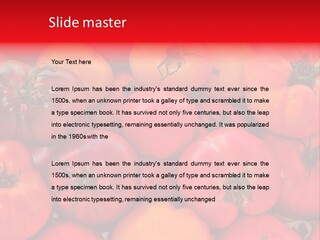 Red And Yellow Heirloom Tomatoes PowerPoint Template