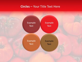 Red And Yellow Heirloom Tomatoes PowerPoint Template