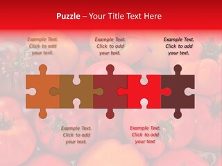 Red And Yellow Heirloom Tomatoes PowerPoint Template