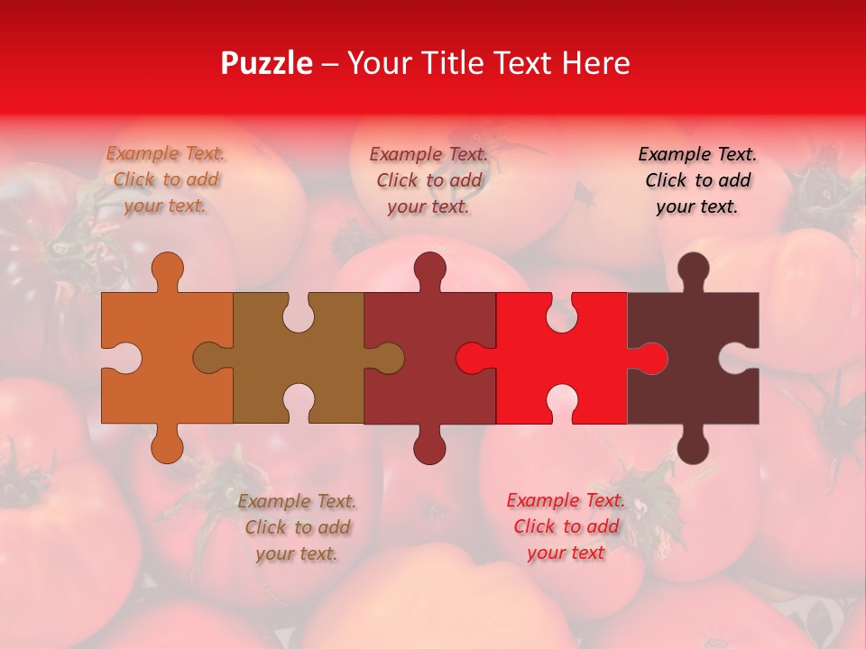 Red And Yellow Heirloom Tomatoes PowerPoint Template