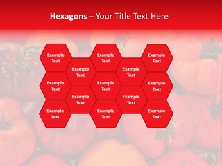 Red And Yellow Heirloom Tomatoes PowerPoint Template