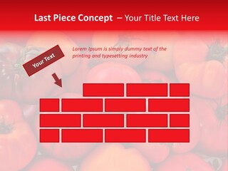 Red And Yellow Heirloom Tomatoes PowerPoint Template