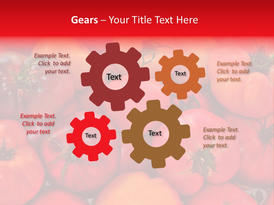 Red And Yellow Heirloom Tomatoes PowerPoint Template