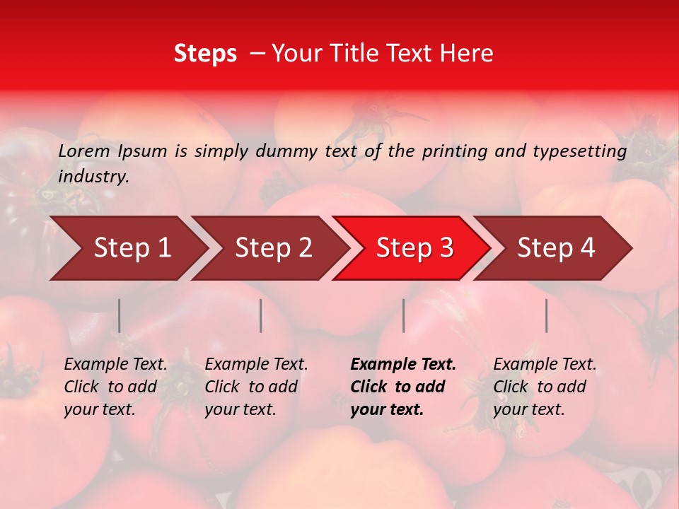 Red And Yellow Heirloom Tomatoes PowerPoint Template