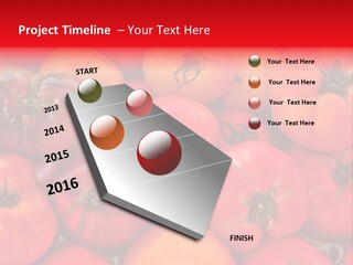 Red And Yellow Heirloom Tomatoes PowerPoint Template