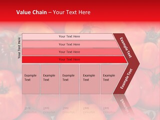 Red And Yellow Heirloom Tomatoes PowerPoint Template