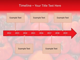 Red And Yellow Heirloom Tomatoes PowerPoint Template