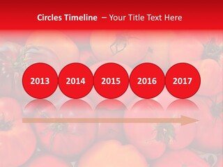 Red And Yellow Heirloom Tomatoes PowerPoint Template