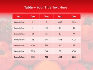 Red And Yellow Heirloom Tomatoes PowerPoint Template