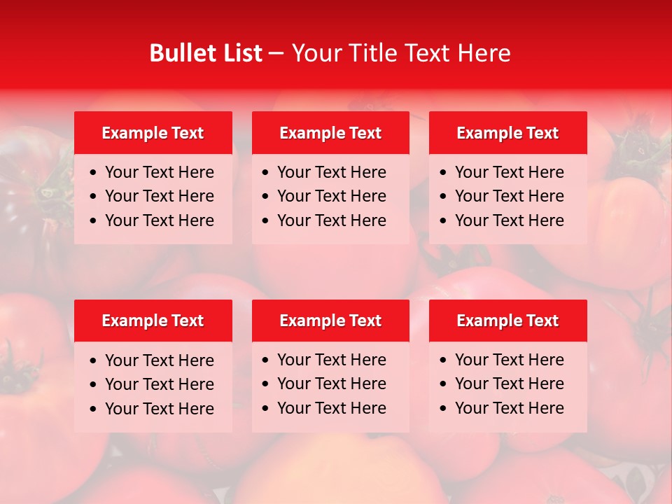 Red And Yellow Heirloom Tomatoes PowerPoint Template