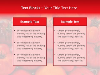 Red And Yellow Heirloom Tomatoes PowerPoint Template
