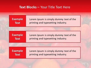 Red And Yellow Heirloom Tomatoes PowerPoint Template