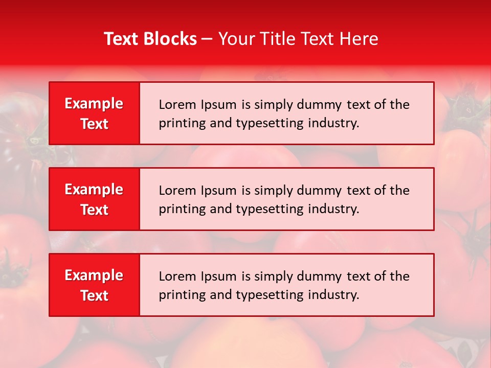 Red And Yellow Heirloom Tomatoes PowerPoint Template
