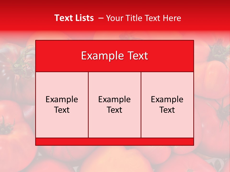 Red And Yellow Heirloom Tomatoes PowerPoint Template