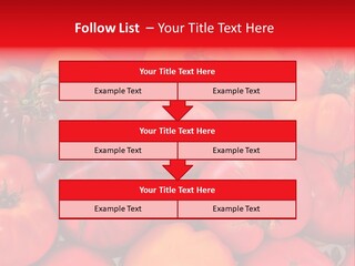 Red And Yellow Heirloom Tomatoes PowerPoint Template