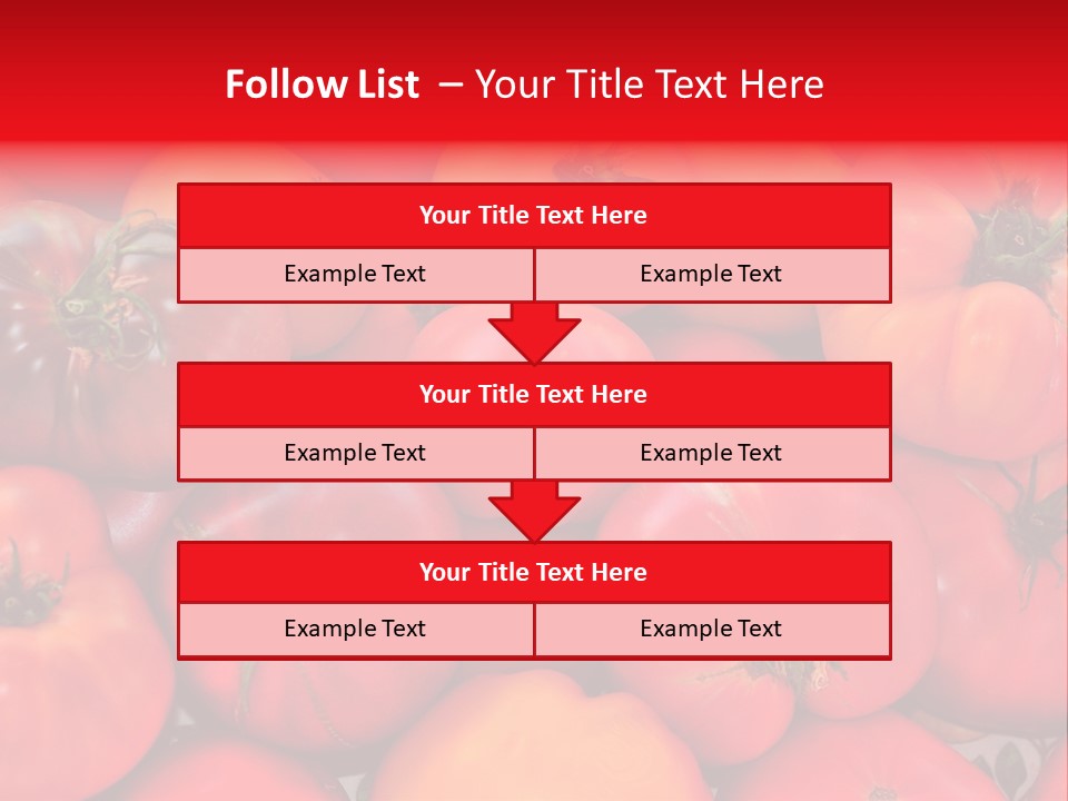 Red And Yellow Heirloom Tomatoes PowerPoint Template