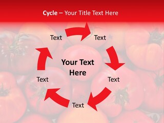 Red And Yellow Heirloom Tomatoes PowerPoint Template