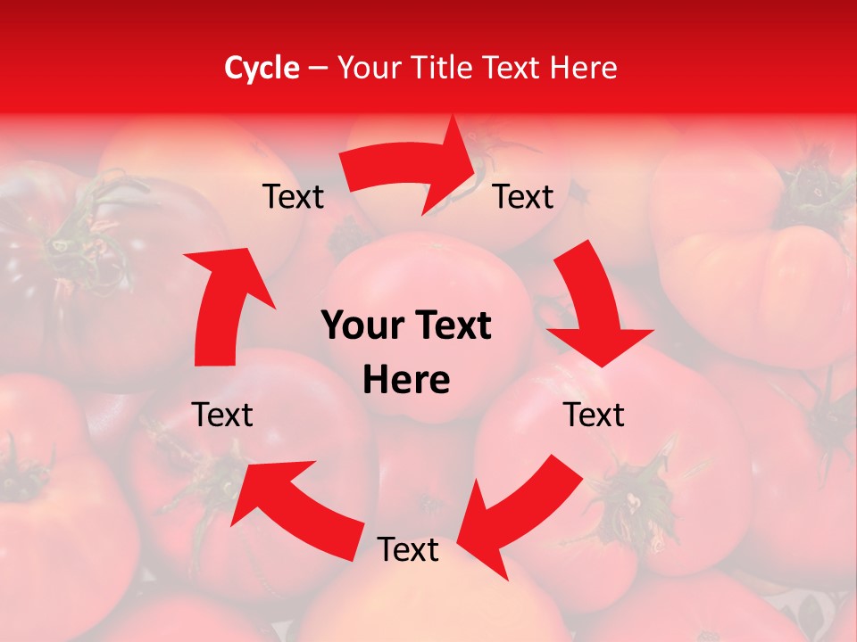 Red And Yellow Heirloom Tomatoes PowerPoint Template