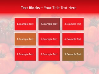 Red And Yellow Heirloom Tomatoes PowerPoint Template