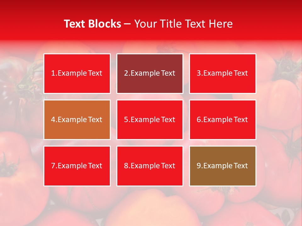 Red And Yellow Heirloom Tomatoes PowerPoint Template