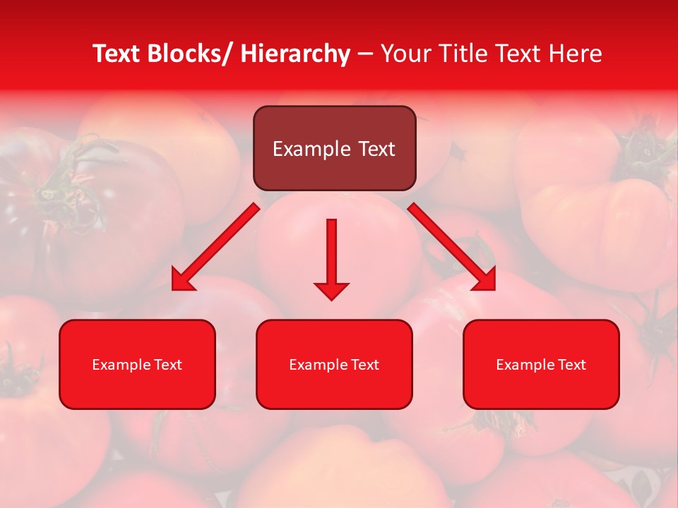 Red And Yellow Heirloom Tomatoes PowerPoint Template