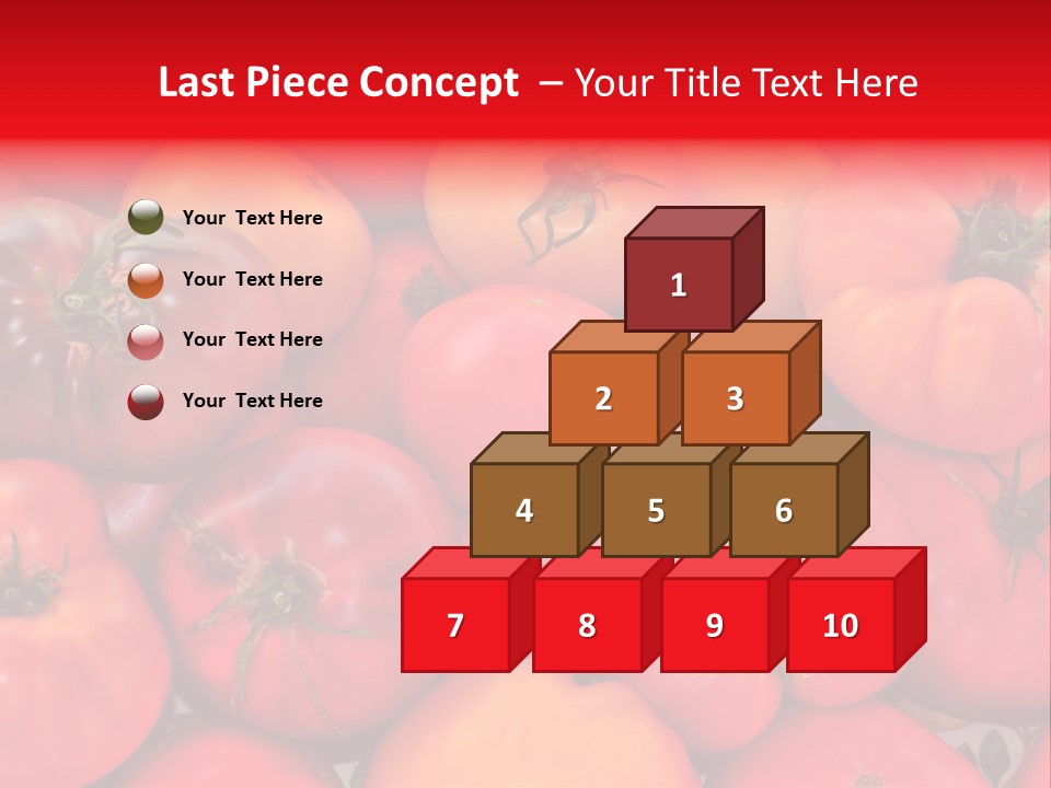 Red And Yellow Heirloom Tomatoes PowerPoint Template