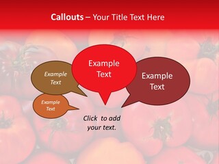 Red And Yellow Heirloom Tomatoes PowerPoint Template