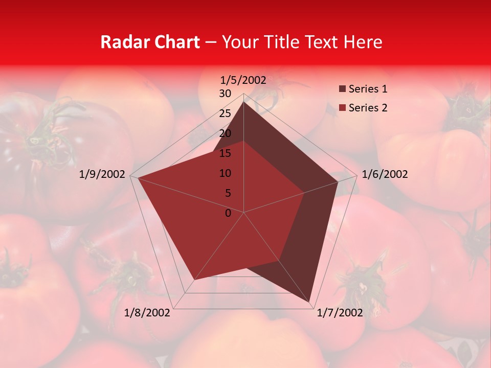 Red And Yellow Heirloom Tomatoes PowerPoint Template