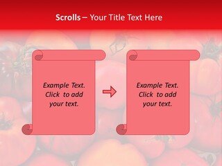 Red And Yellow Heirloom Tomatoes PowerPoint Template