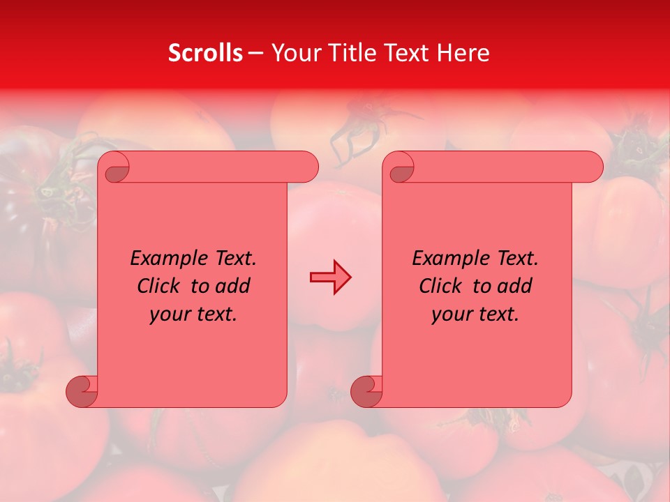 Red And Yellow Heirloom Tomatoes PowerPoint Template