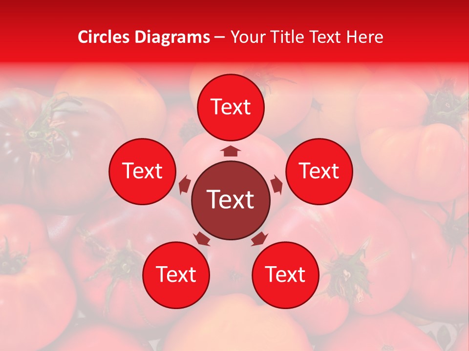 Red And Yellow Heirloom Tomatoes PowerPoint Template