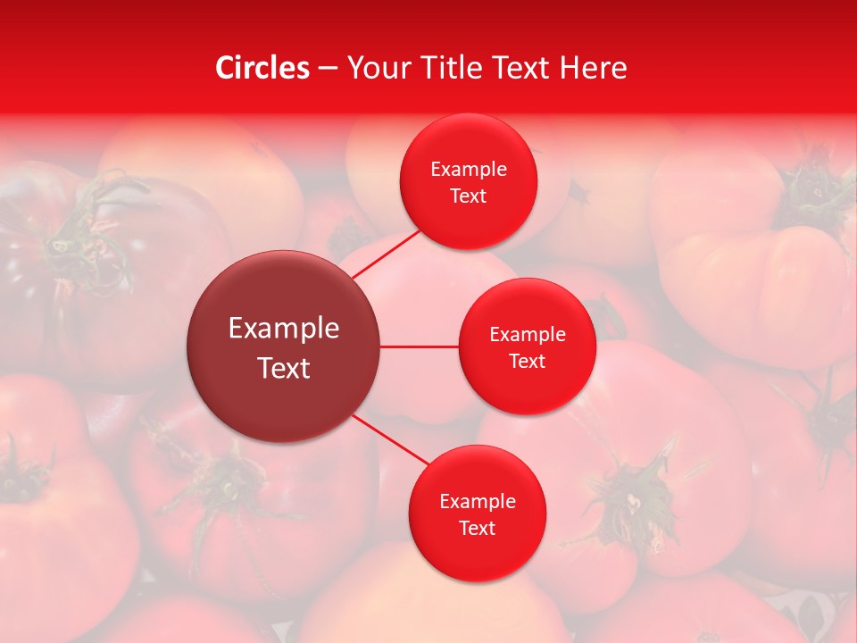 Red And Yellow Heirloom Tomatoes PowerPoint Template