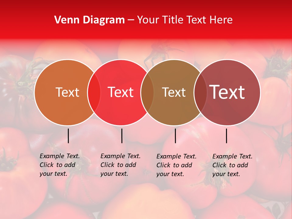 Red And Yellow Heirloom Tomatoes PowerPoint Template