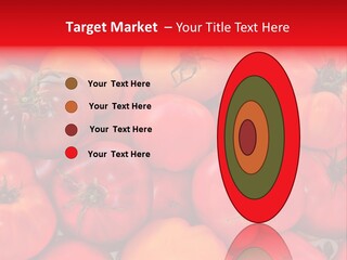 Red And Yellow Heirloom Tomatoes PowerPoint Template