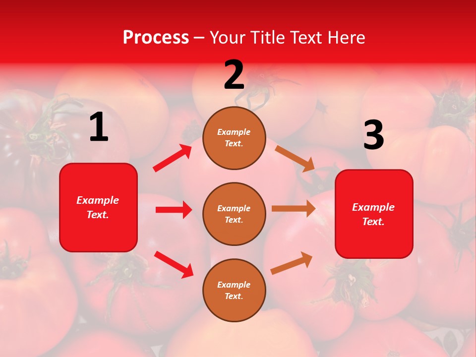 Red And Yellow Heirloom Tomatoes PowerPoint Template