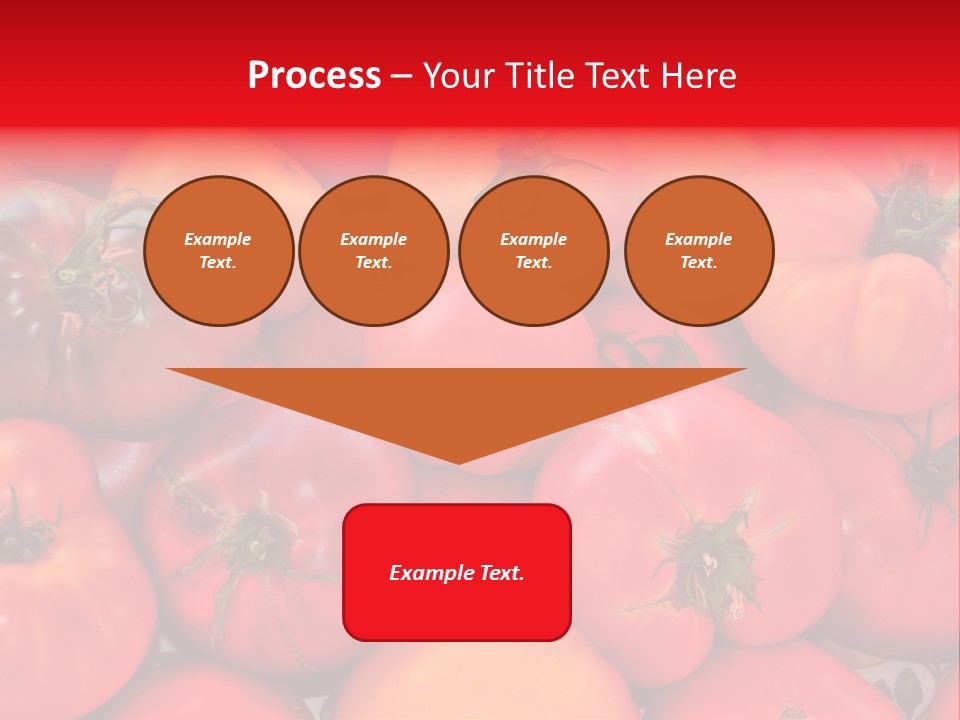 Red And Yellow Heirloom Tomatoes PowerPoint Template