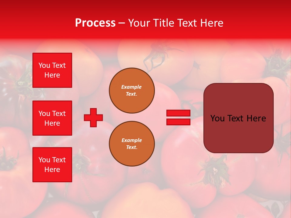 Red And Yellow Heirloom Tomatoes PowerPoint Template