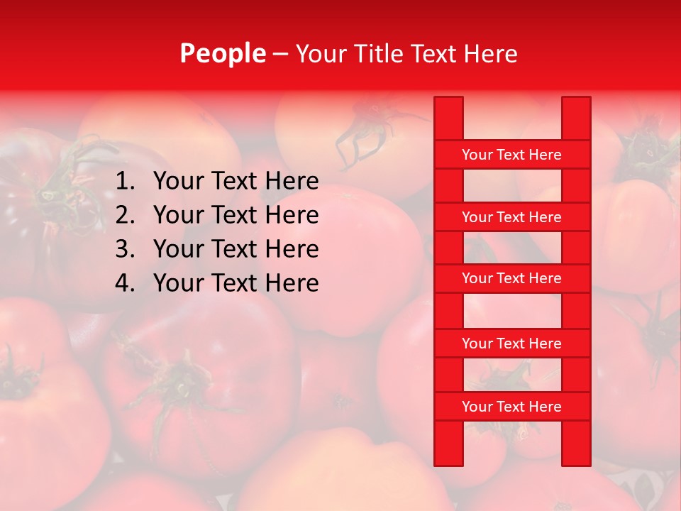 Red And Yellow Heirloom Tomatoes PowerPoint Template