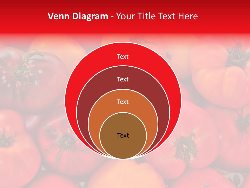 Red And Yellow Heirloom Tomatoes PowerPoint Template