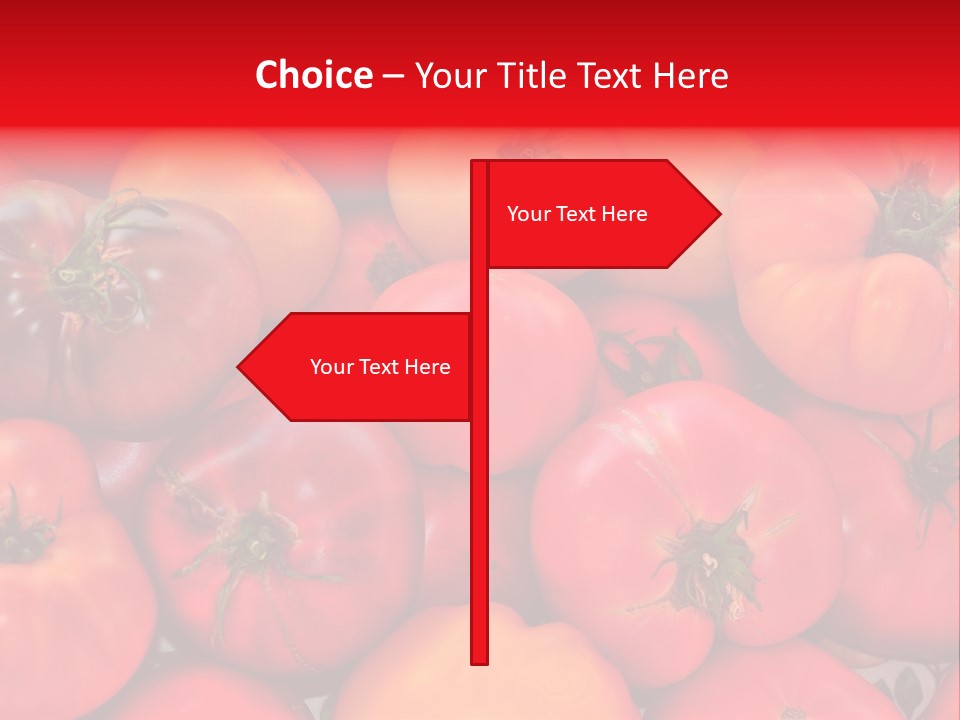 Red And Yellow Heirloom Tomatoes PowerPoint Template