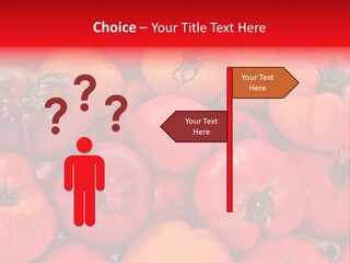 Red And Yellow Heirloom Tomatoes PowerPoint Template